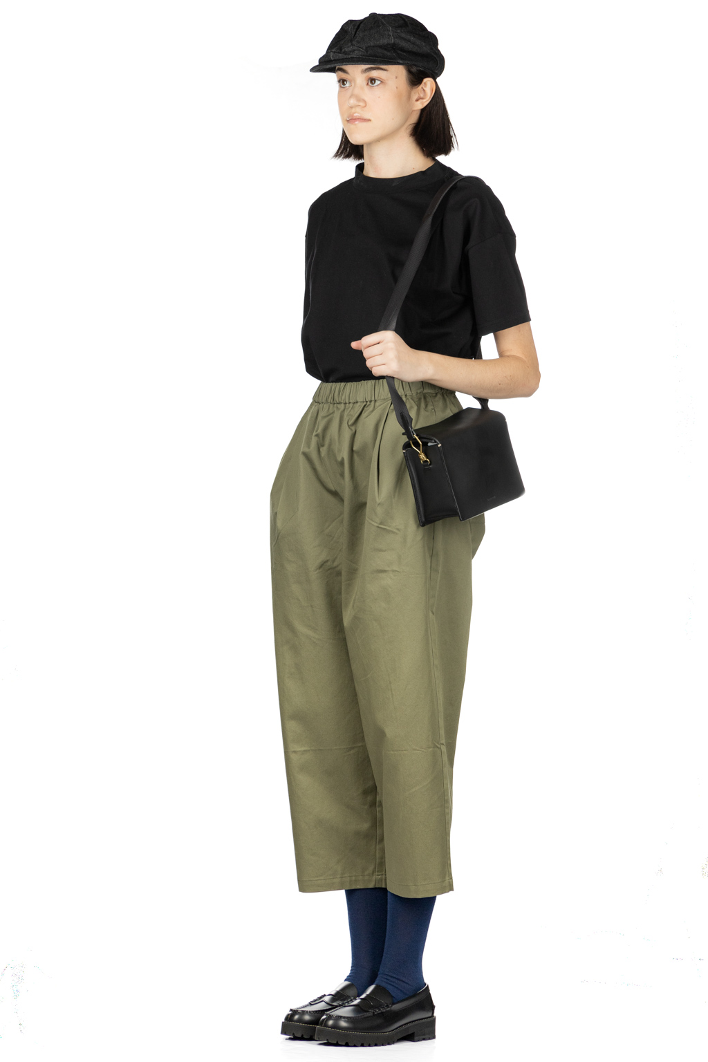 Nachukara - Soft Chino Tuck Pants - Khaki