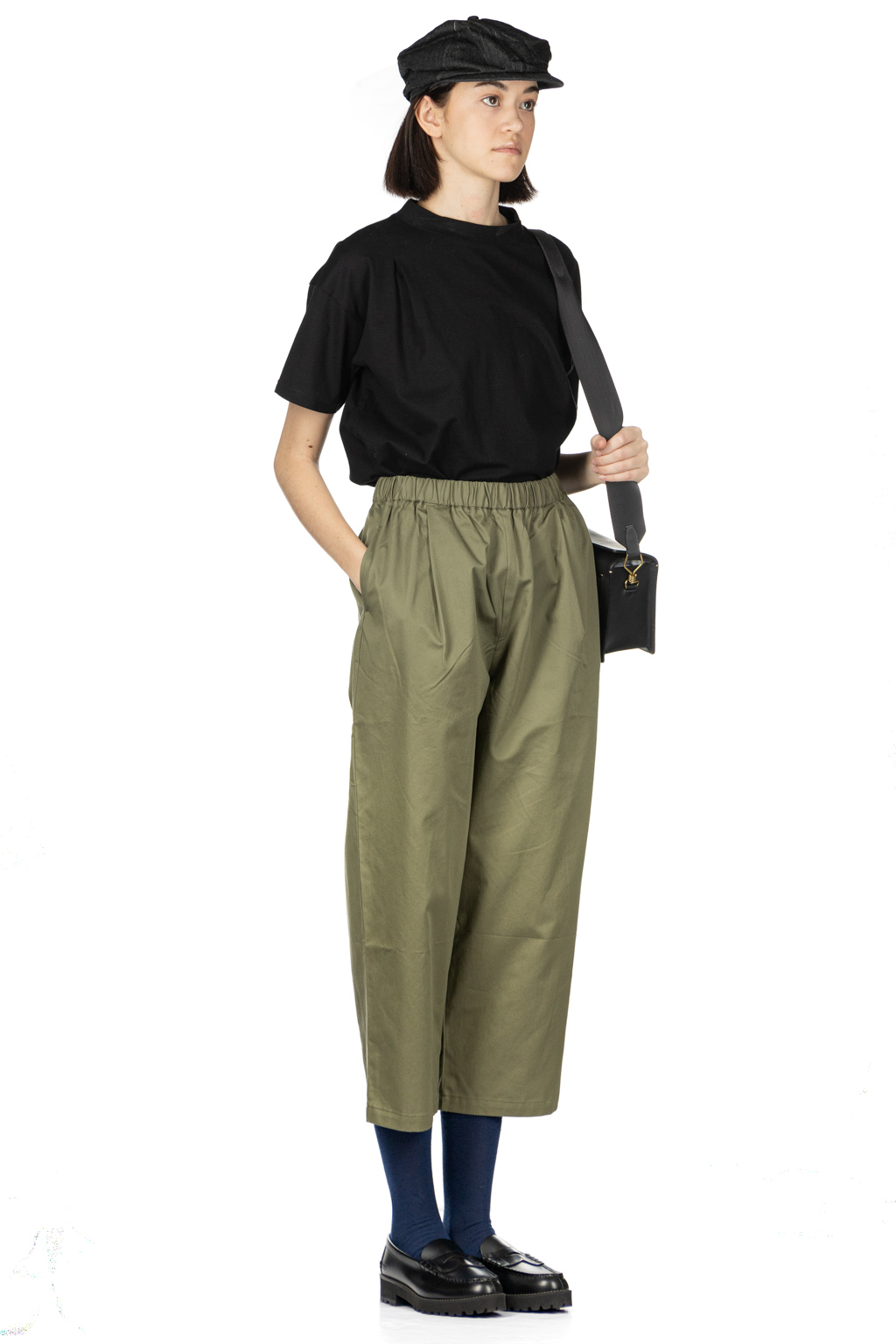 Nachukara - Soft Chino Tuck Pants - Khaki