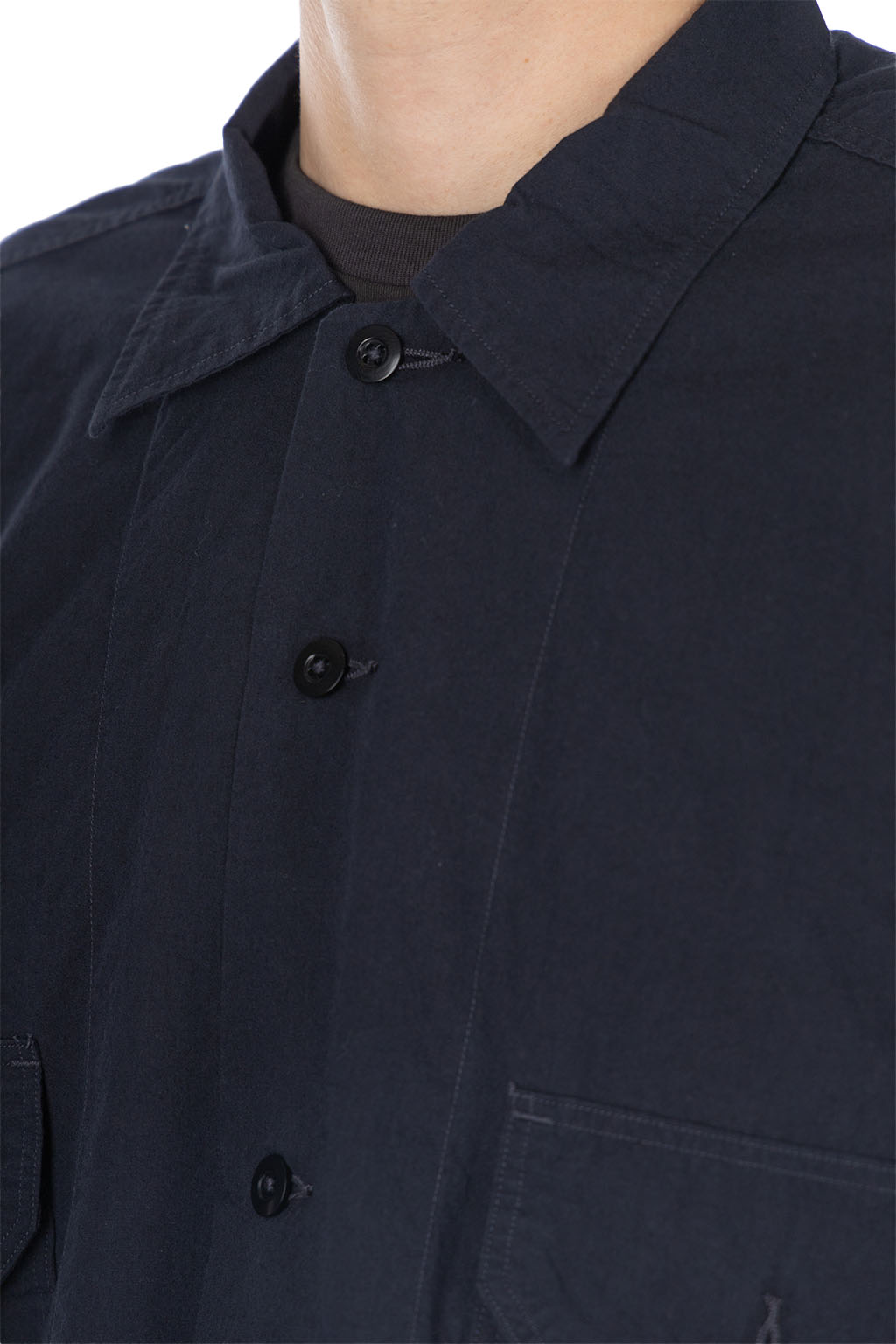 Nanamica (NAN) - Cotton Wool Deck Shirt - Dark Navy