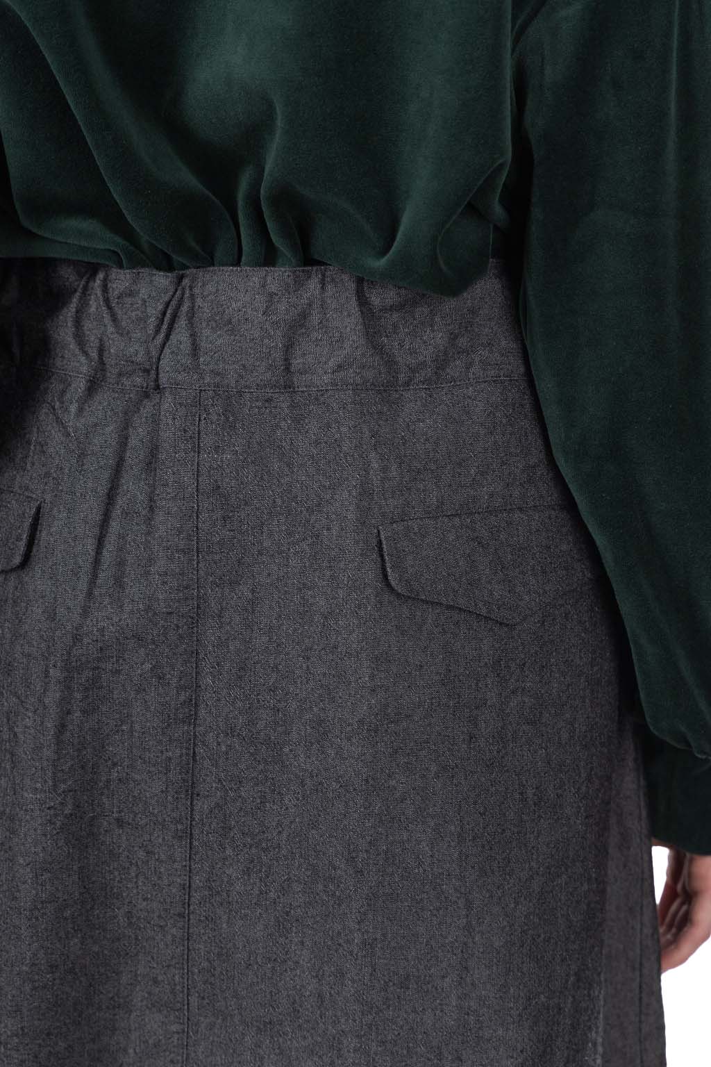 Nanamica (NAN) - Cotton Wool Gurkha Skirt - Heather Grey