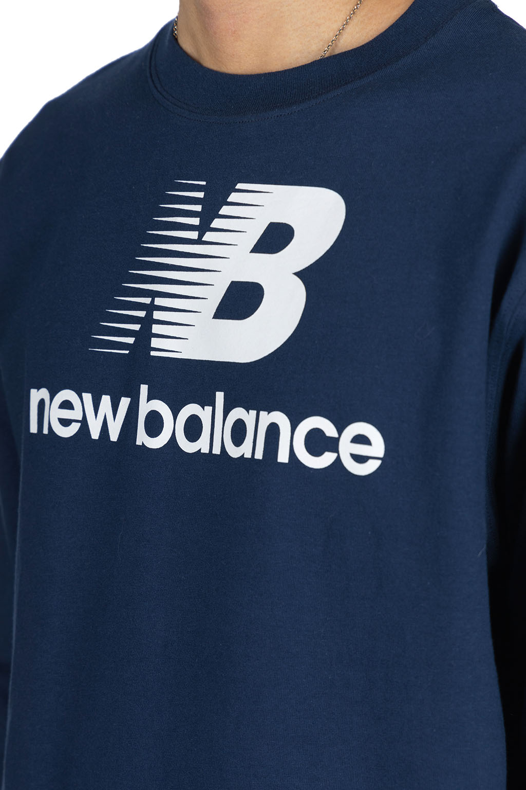 New Balance MADE in USA Logo LS T-Shirt - Natural Indigo