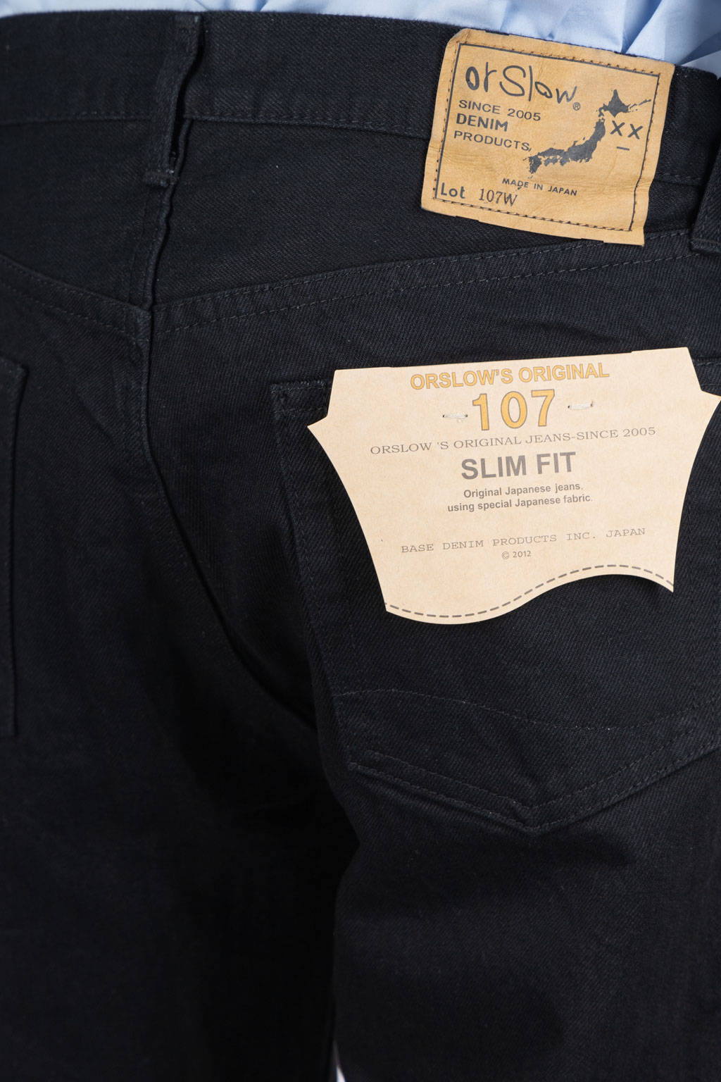 OrSlow - 107 Ivy Fit Black Denim 