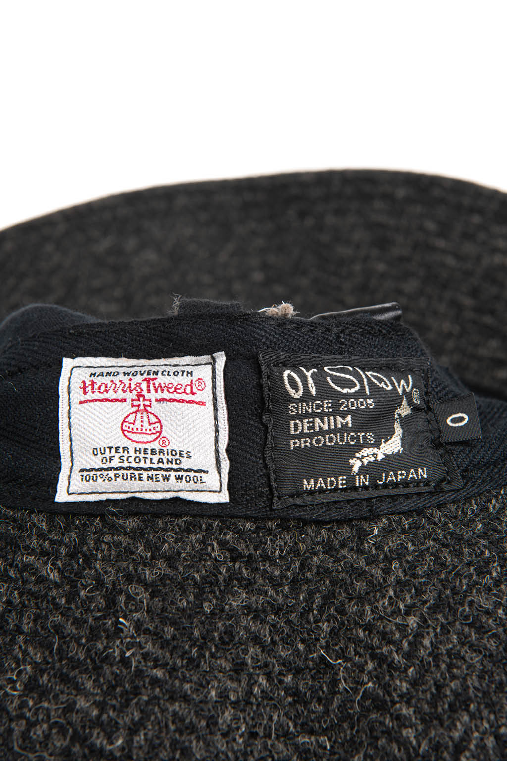 OrSlow - Harris Tweed Hat - Black