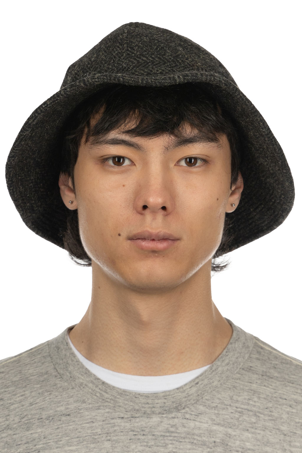 OrSlow - Harris Tweed Hat - Black