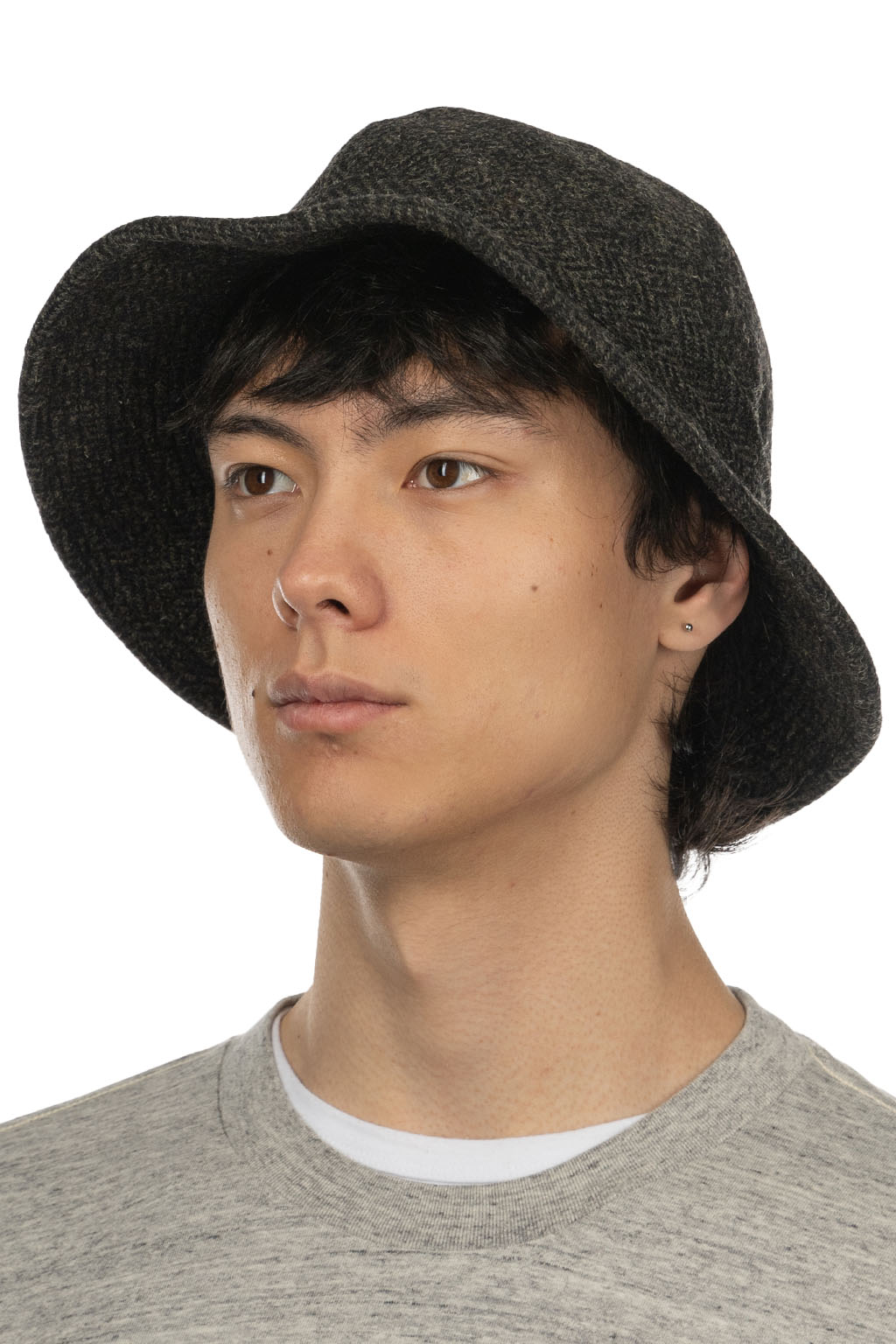 OrSlow - Harris Tweed Hat - Black