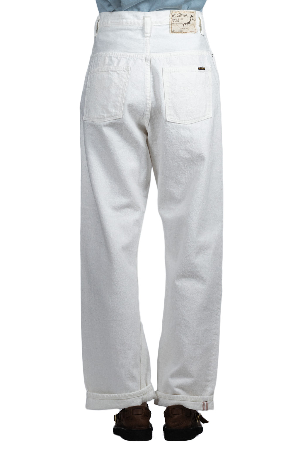 OrSlow High Waist Original Selvedge White Denim