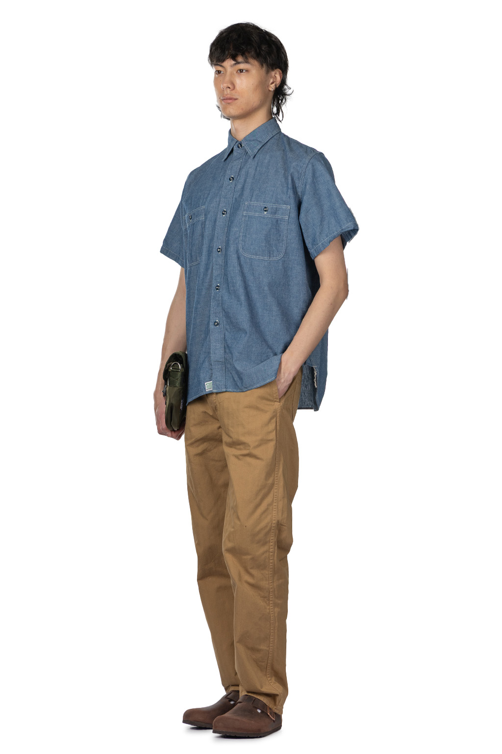 OrSlow - Short Sleeve Chambray Work Shirt