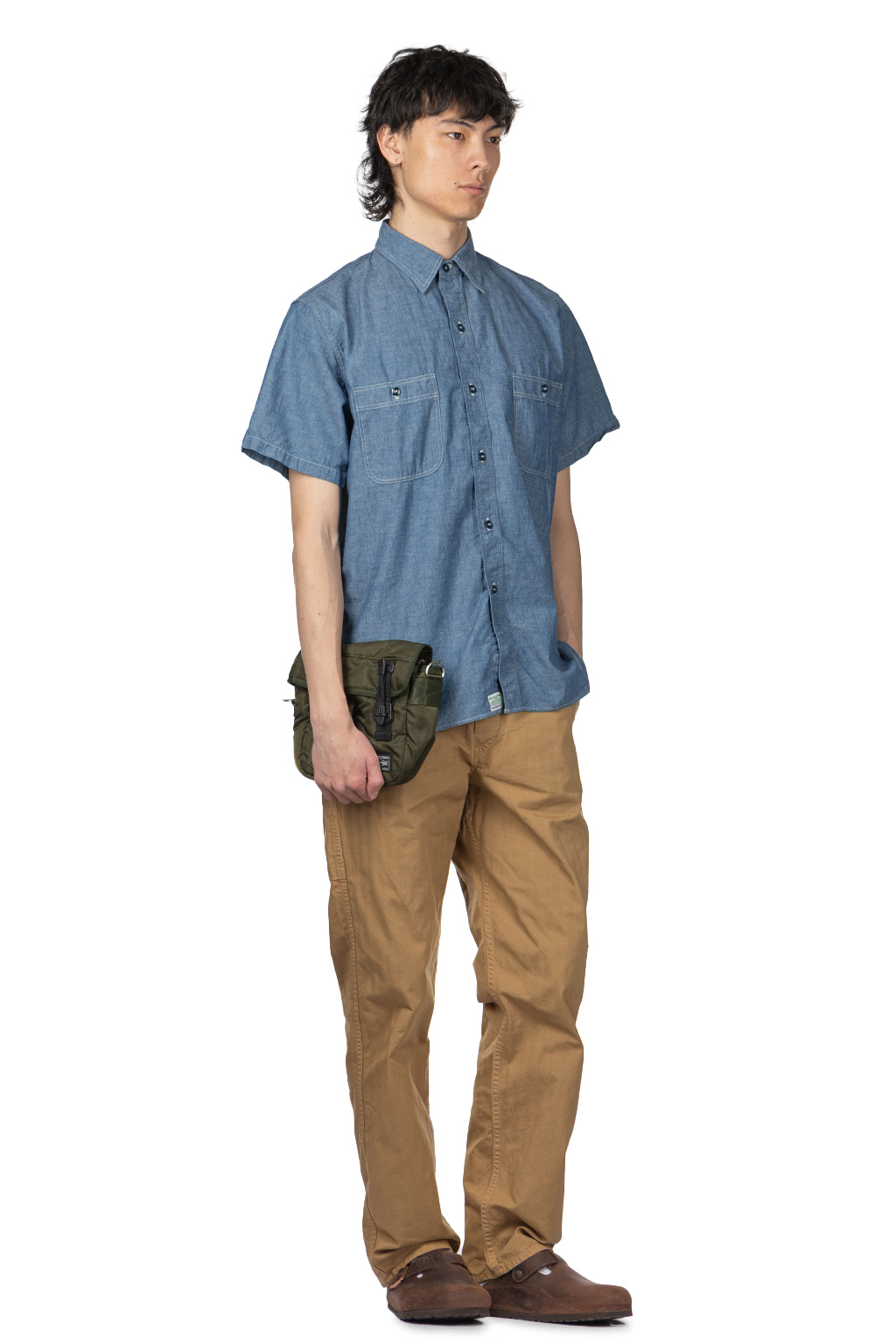 OrSlow - Short Sleeve Chambray Work Shirt