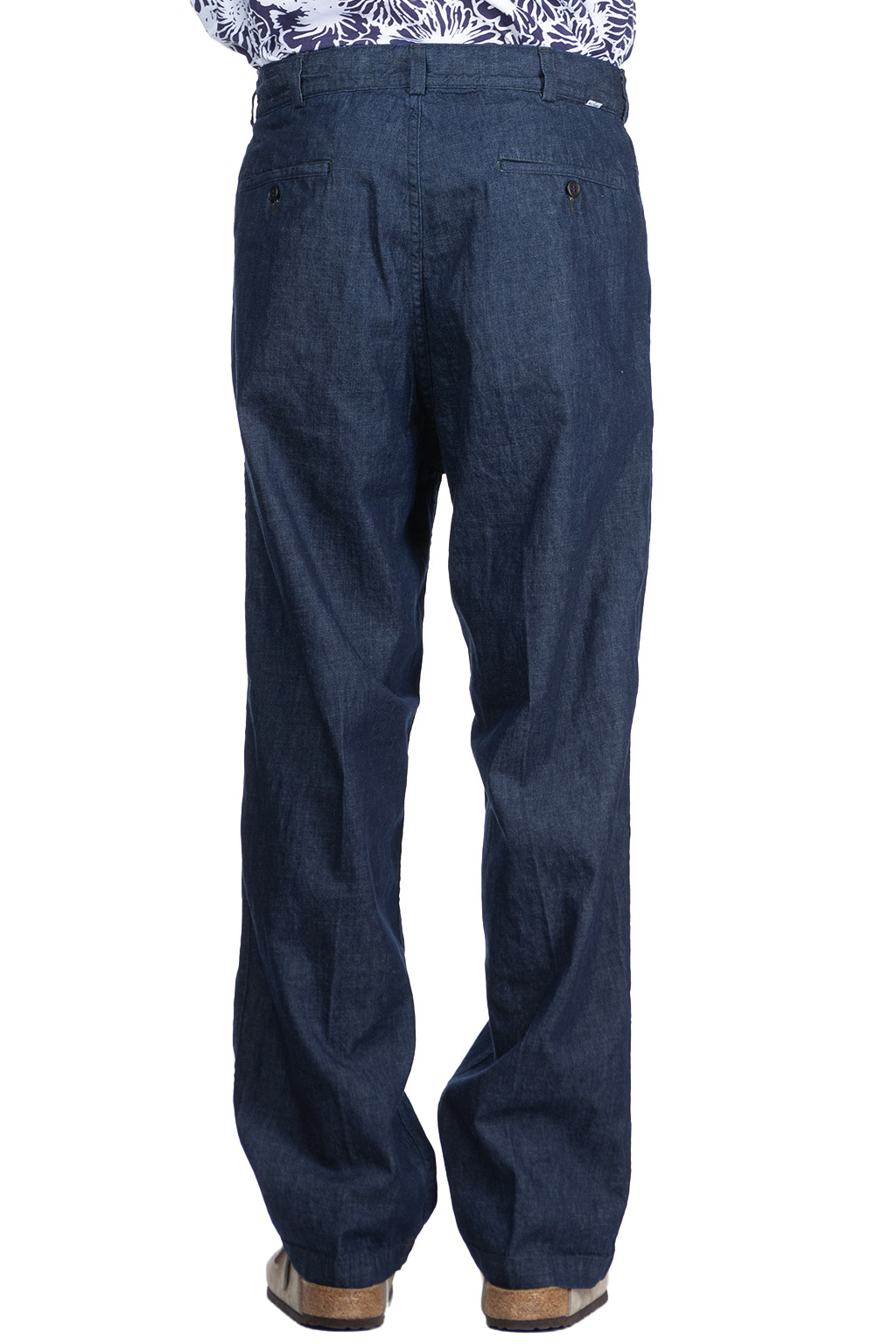 OrSlow - Two Tuck Denim Wide Trouser - One Wash