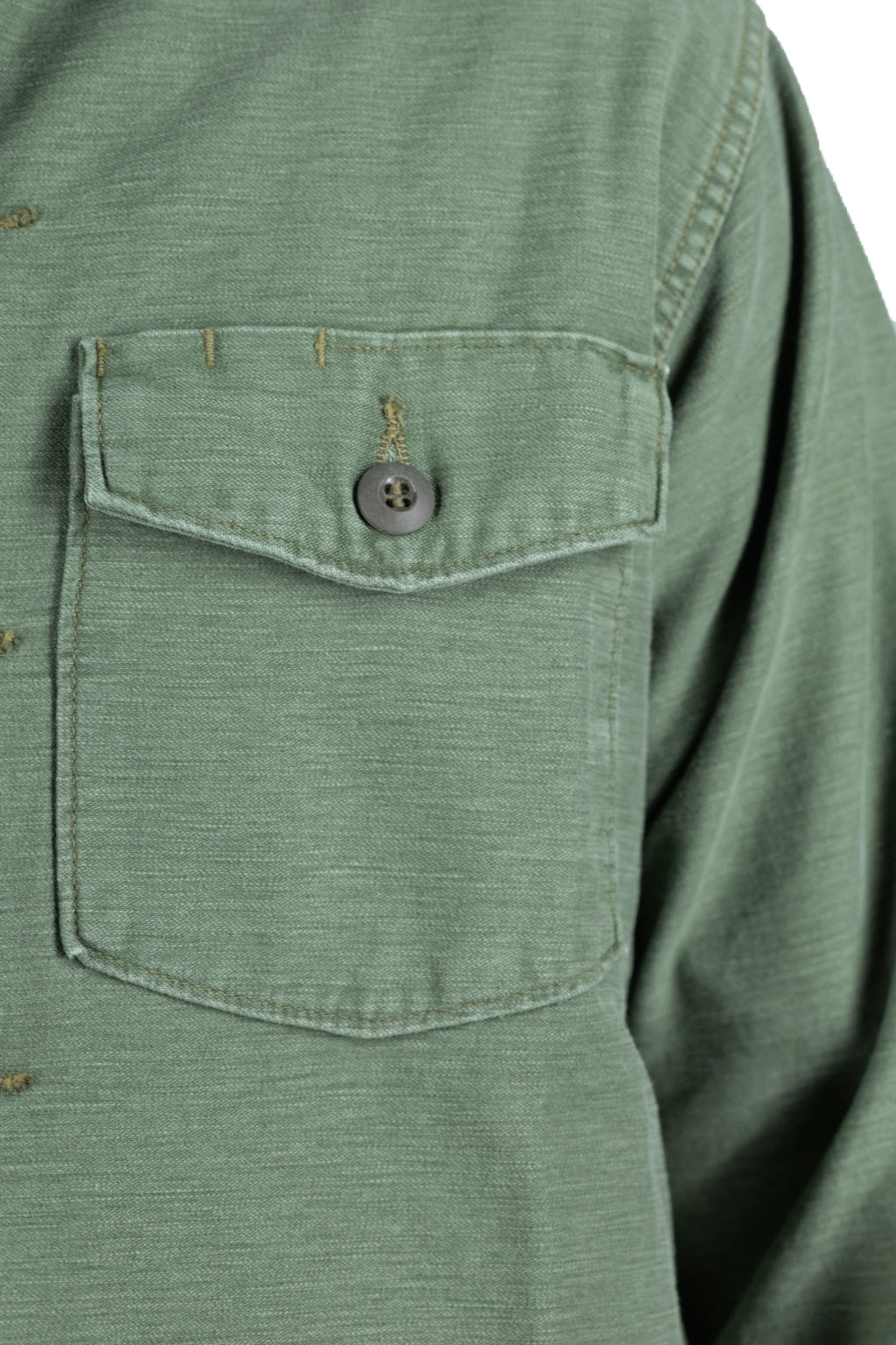 OrSlow US Army Fatigue Shirt (Vintage Washed) - Green Used