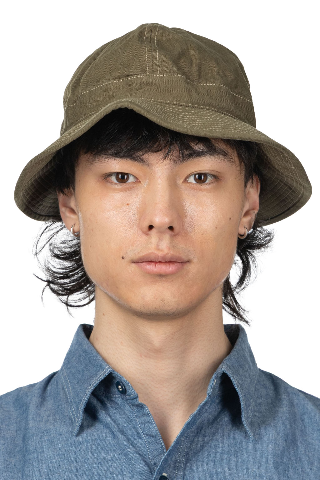 OrSlow - US Navy Hat Herringbone - Green