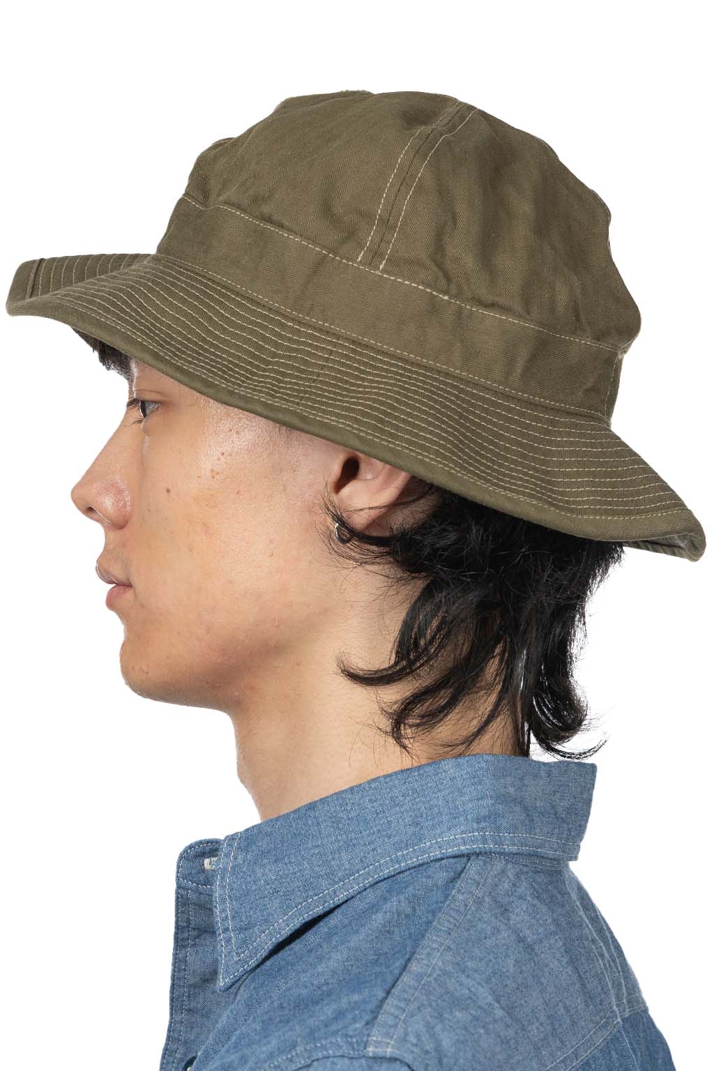 OrSlow - US Navy Hat Herringbone - Green