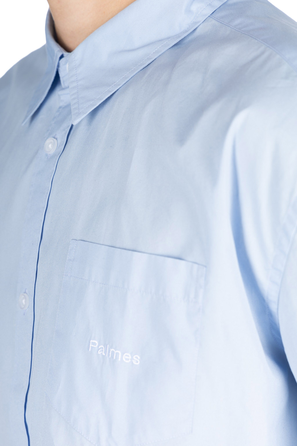 Palmes - Daryl Long Sleeve Shirt - Light Blue