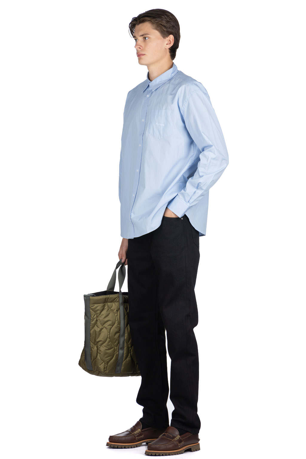 Palmes - Daryl Long Sleeve Shirt - Light Blue