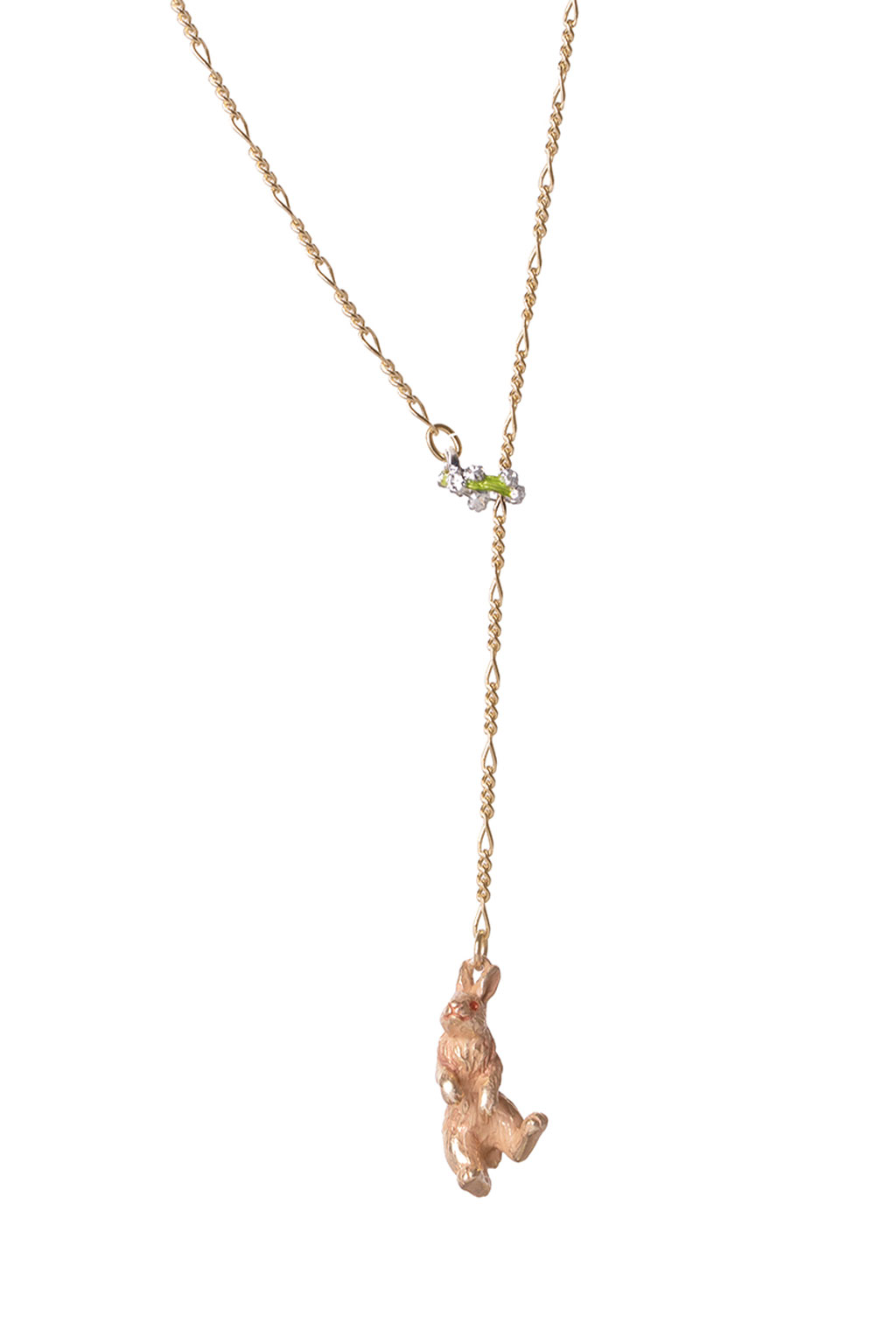 Palnart Poc - Clover Crown Bunny Necklace - Gold