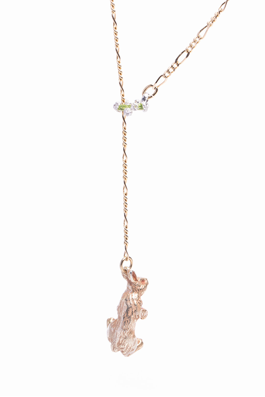 Palnart Poc - Clover Crown Bunny Necklace - Gold