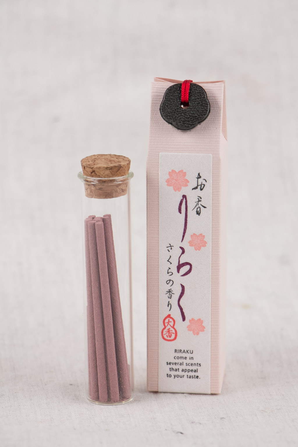 Riraku Fragrance Incense with Stand