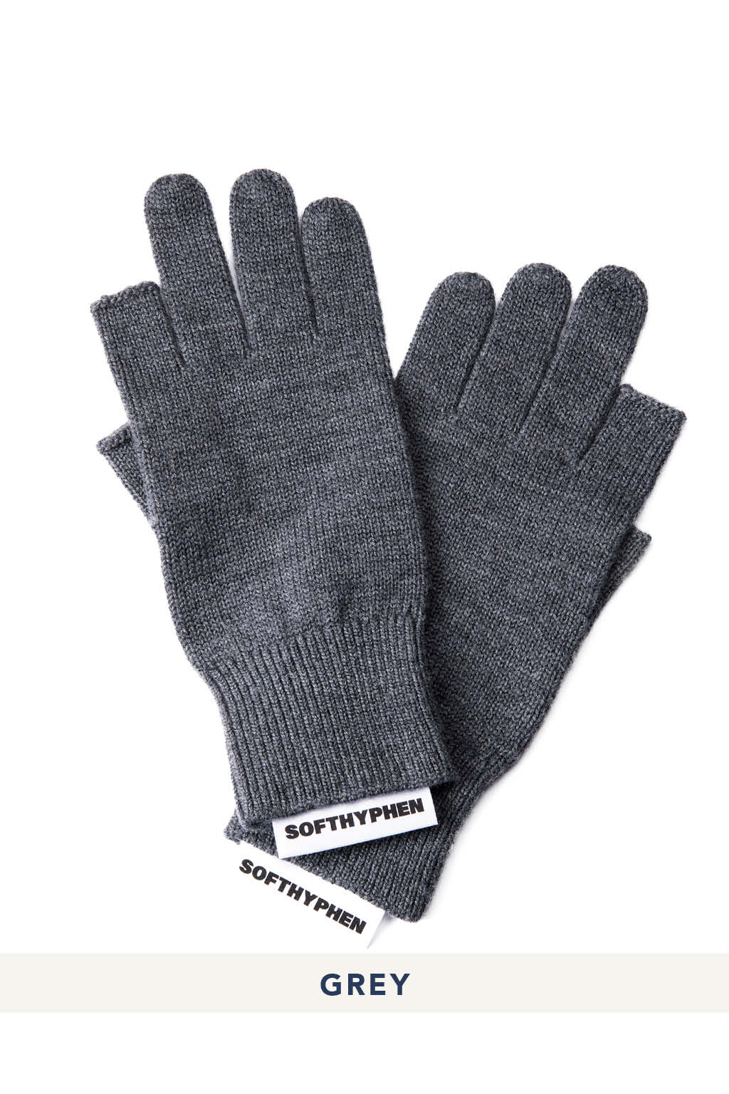 SOFTHYPHEN - 100% Wool Fingerless Glove - 2 Color Choices