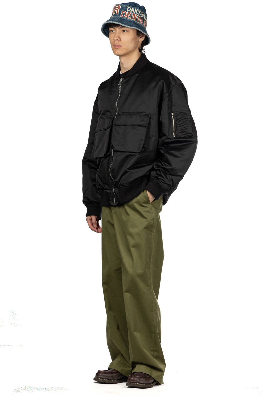 SOFTHYPHEN - Big Pocket Oversized MA-1