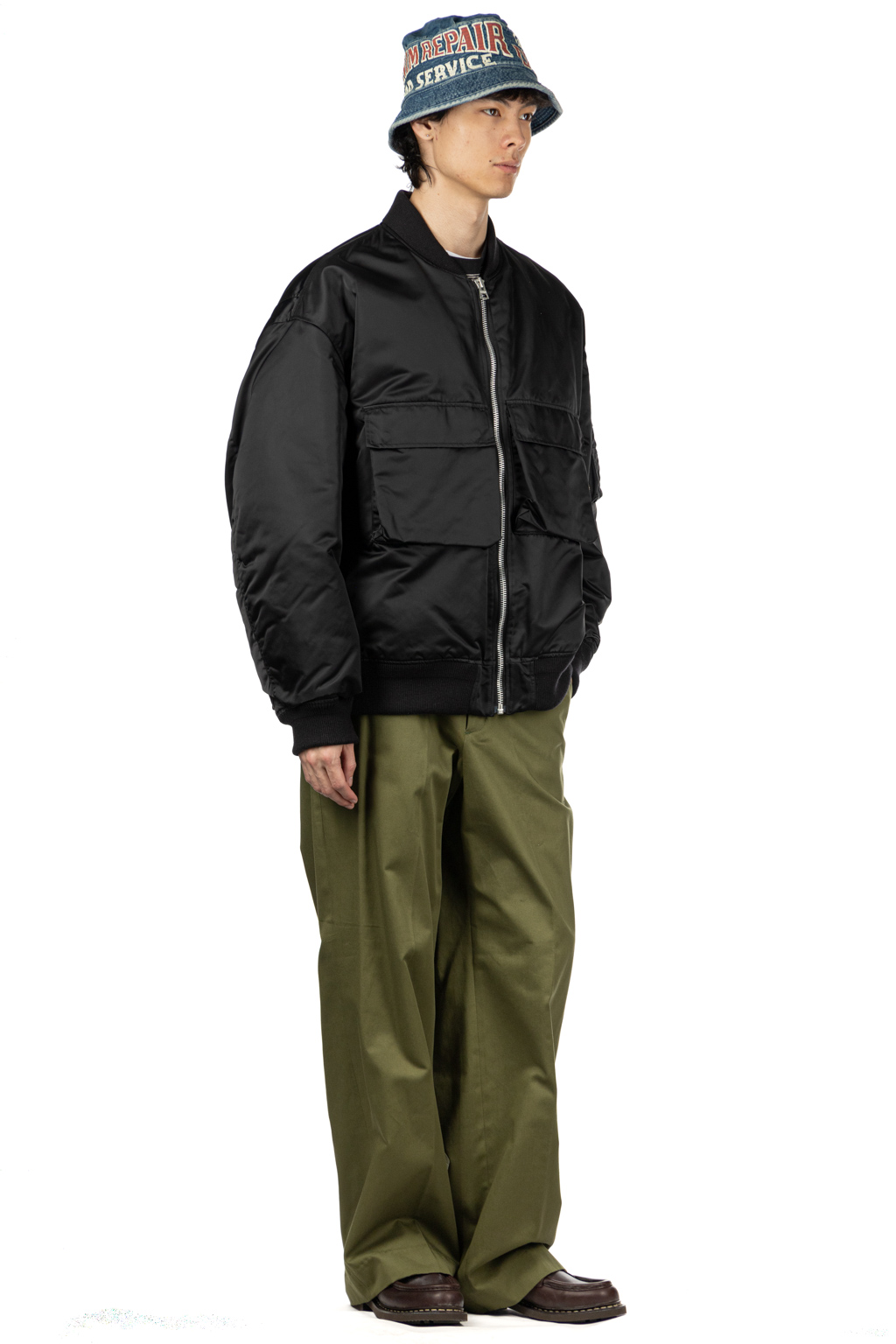 SOFTHYPHEN - Big Pocket Oversized MA-1