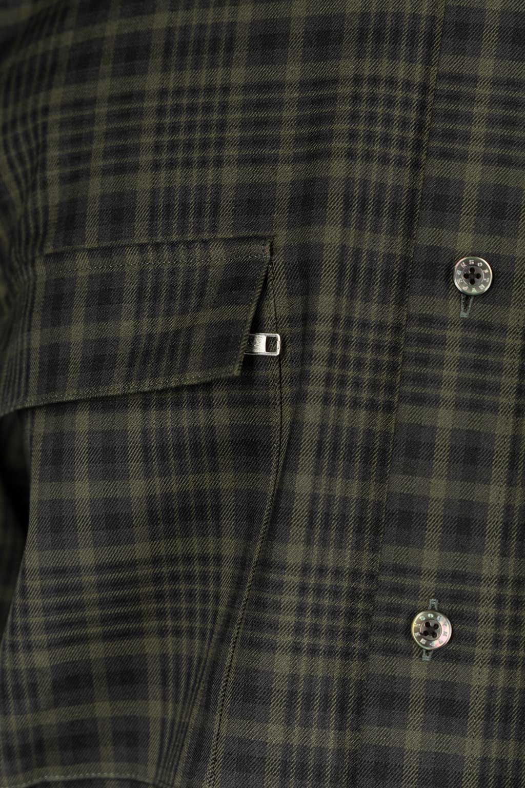 SOFTHYPHEN - Check Flannel Zip Pocket Shirt