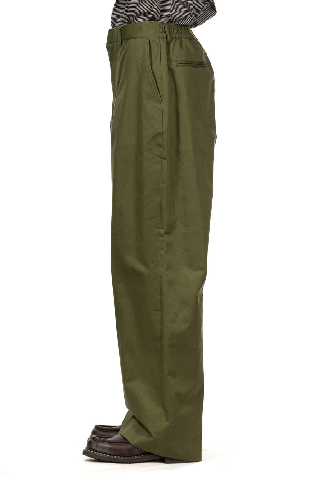 SOFTHYPHEN - Chino Straight Wide Trousers