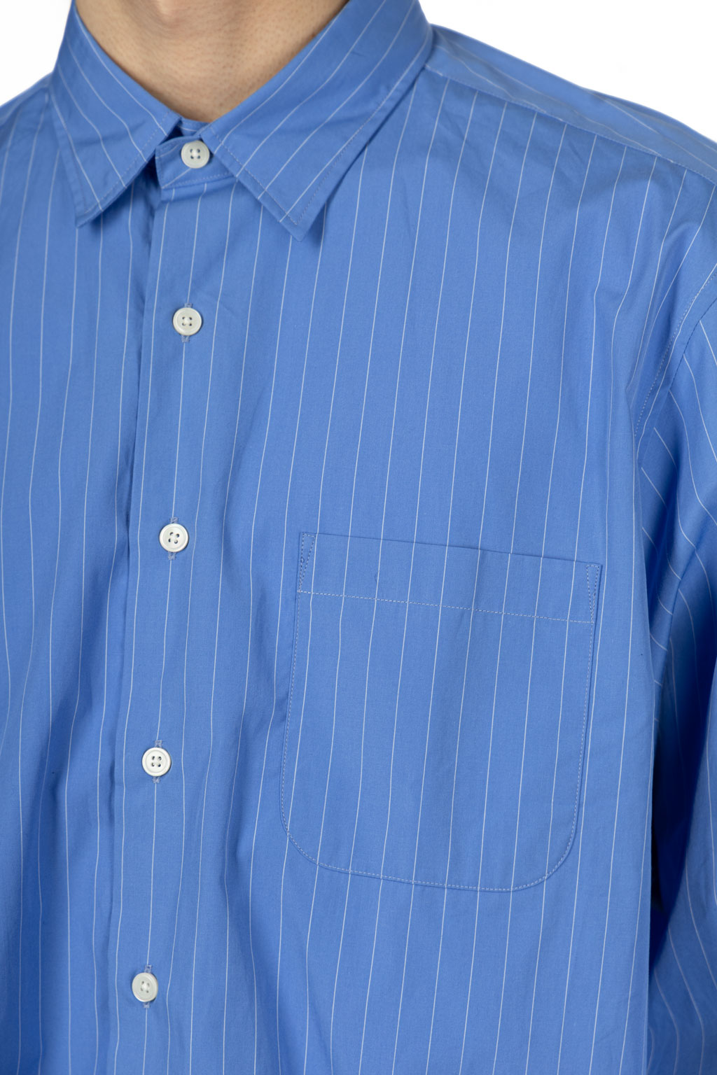 SOPHNET - Regular Collar Shirt - Blue