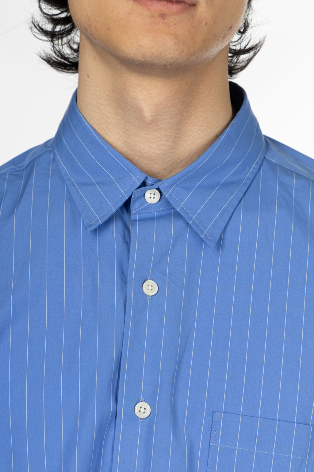 SOPHNET - Regular Collar Shirt - Blue