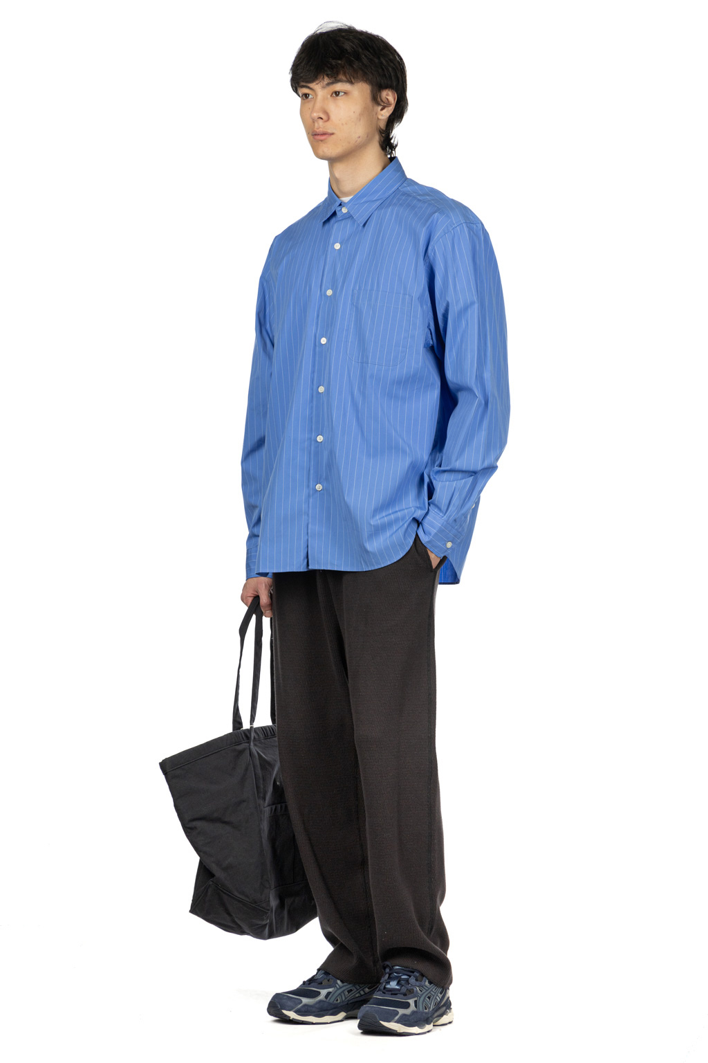 SOPHNET - Regular Collar Shirt - Blue