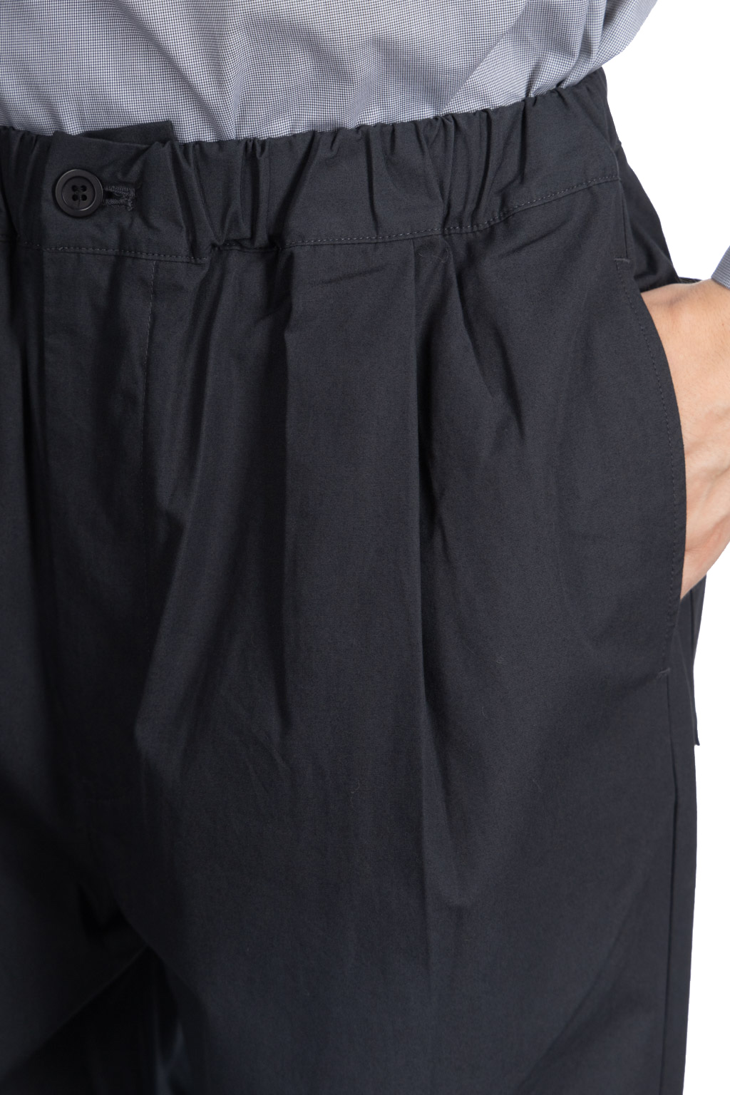 Still by hand - Elasticated easy slacks - Charcoal