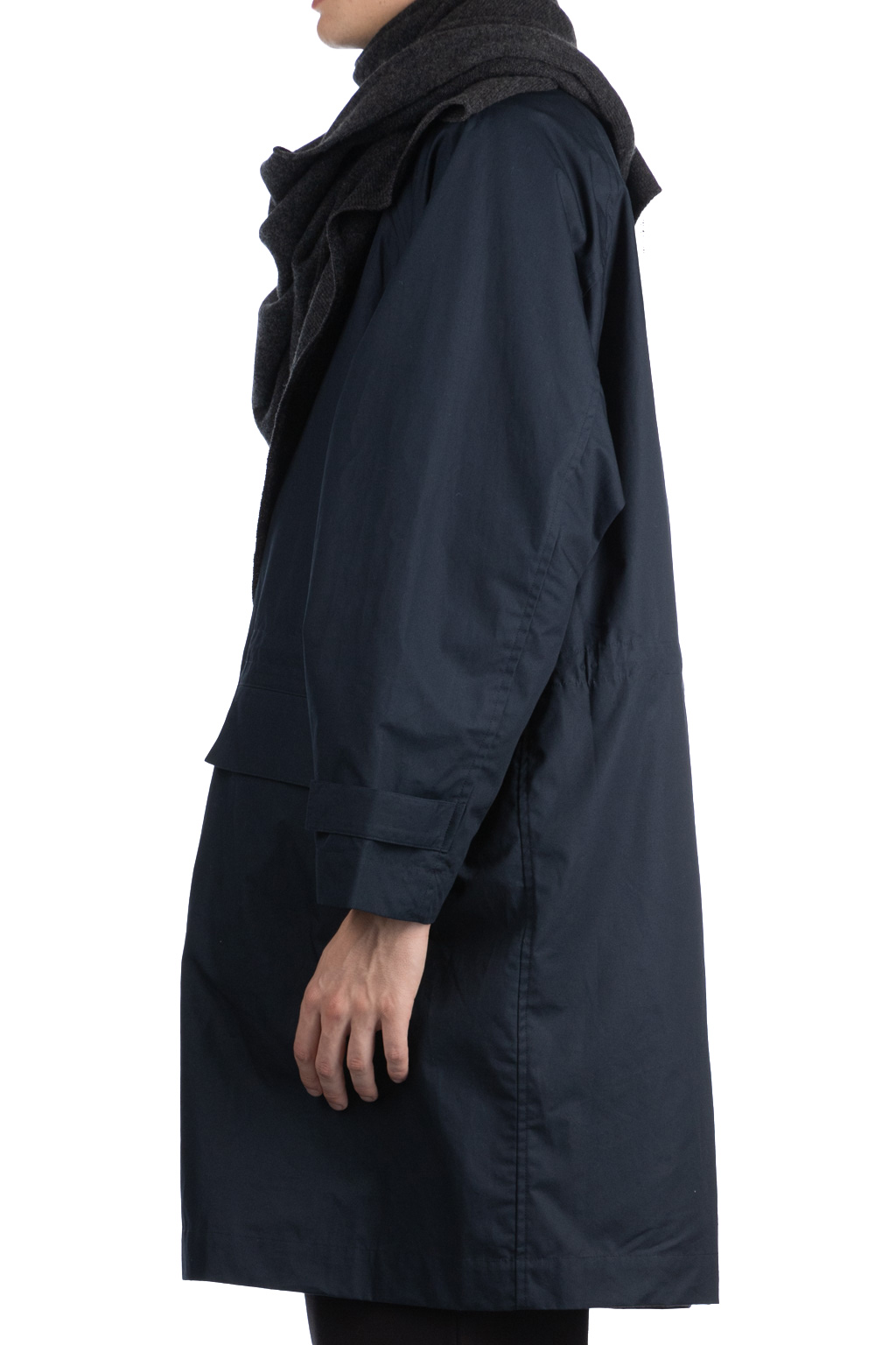 Still by hand - Oversized bal collar coat - Navy