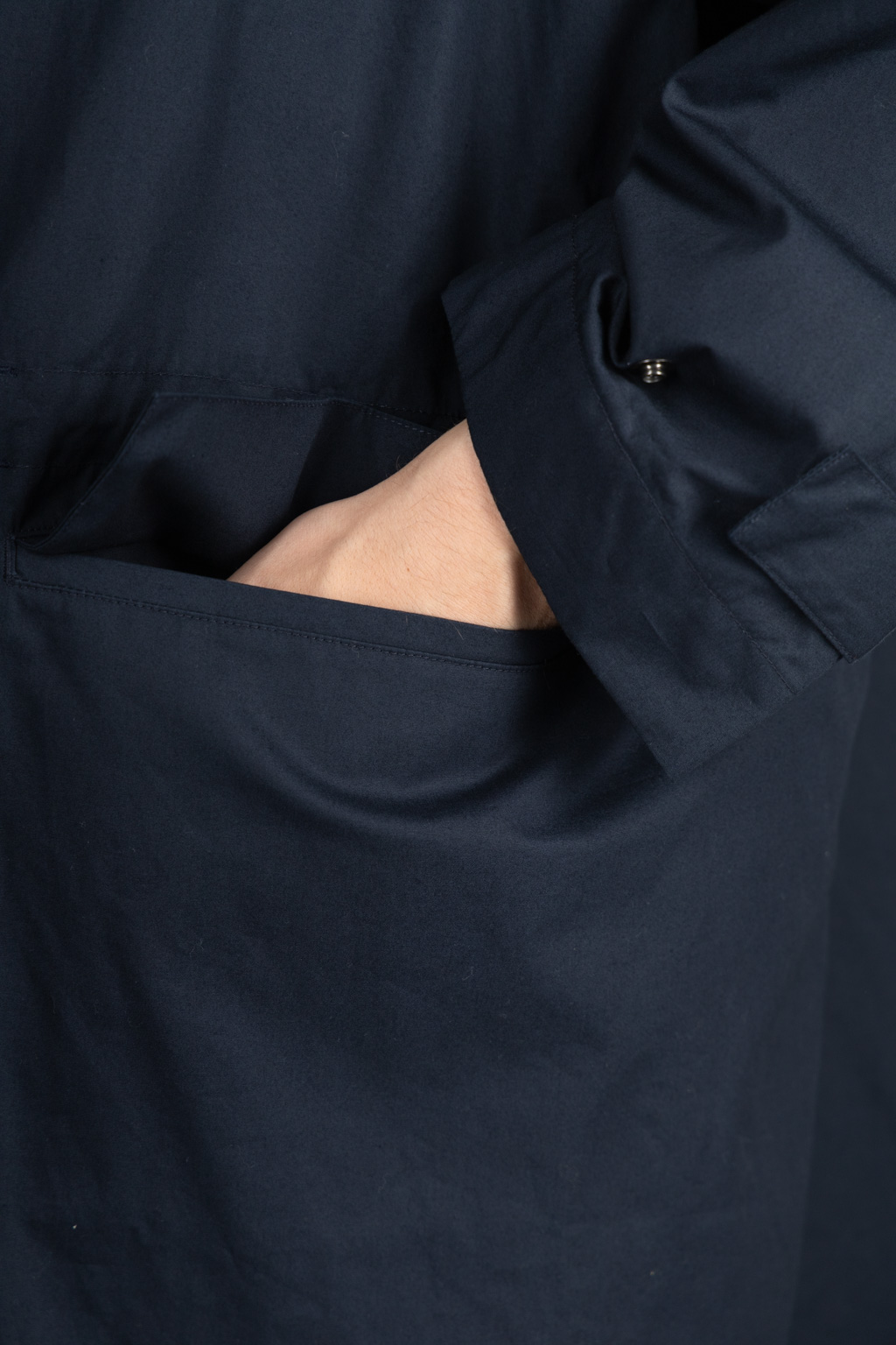 Still by hand - Oversized bal collar coat - Navy