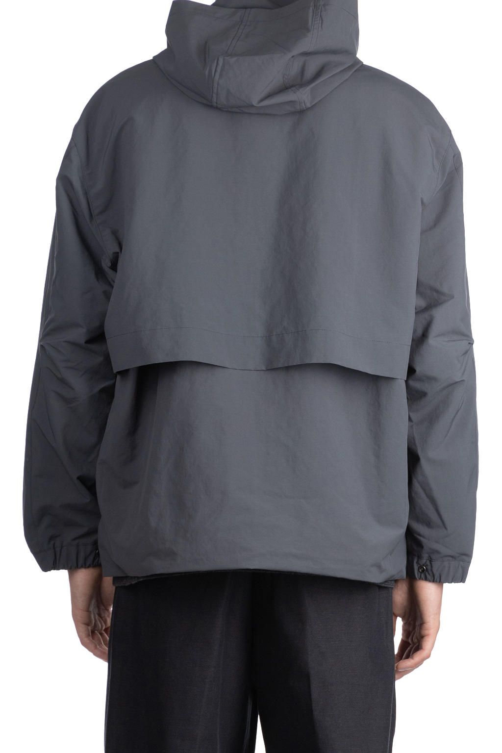 Still by hand - Stand collar field jacket-Blue Grey