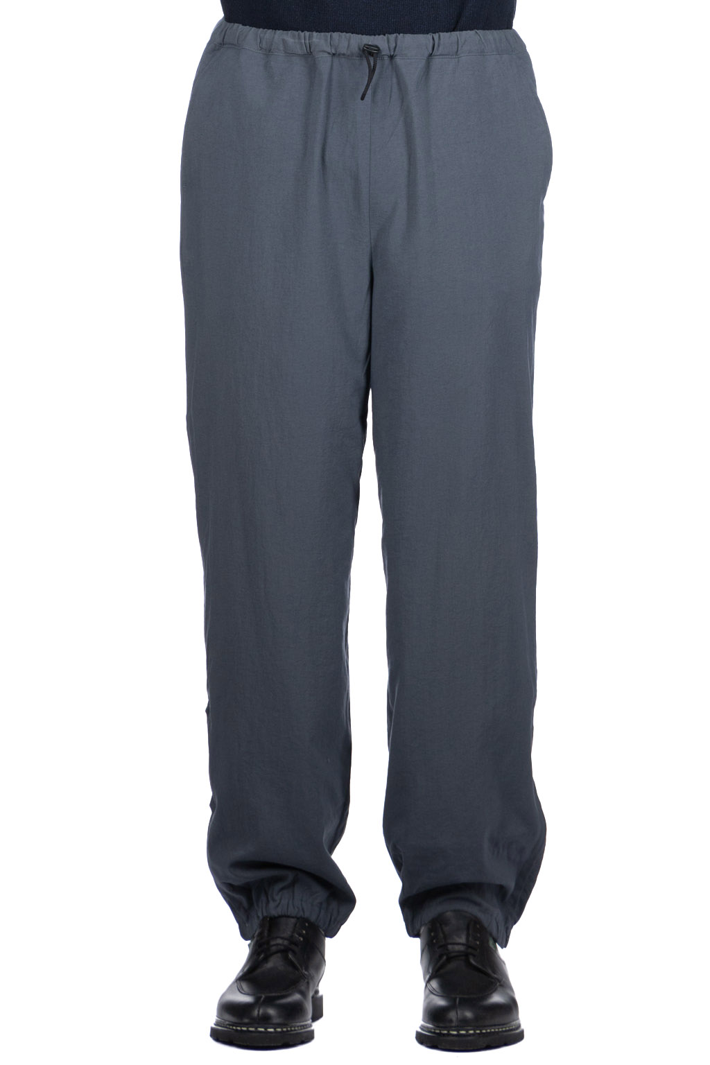 Still by hand - Zipped Hem Nylon Pants - Blue Grey