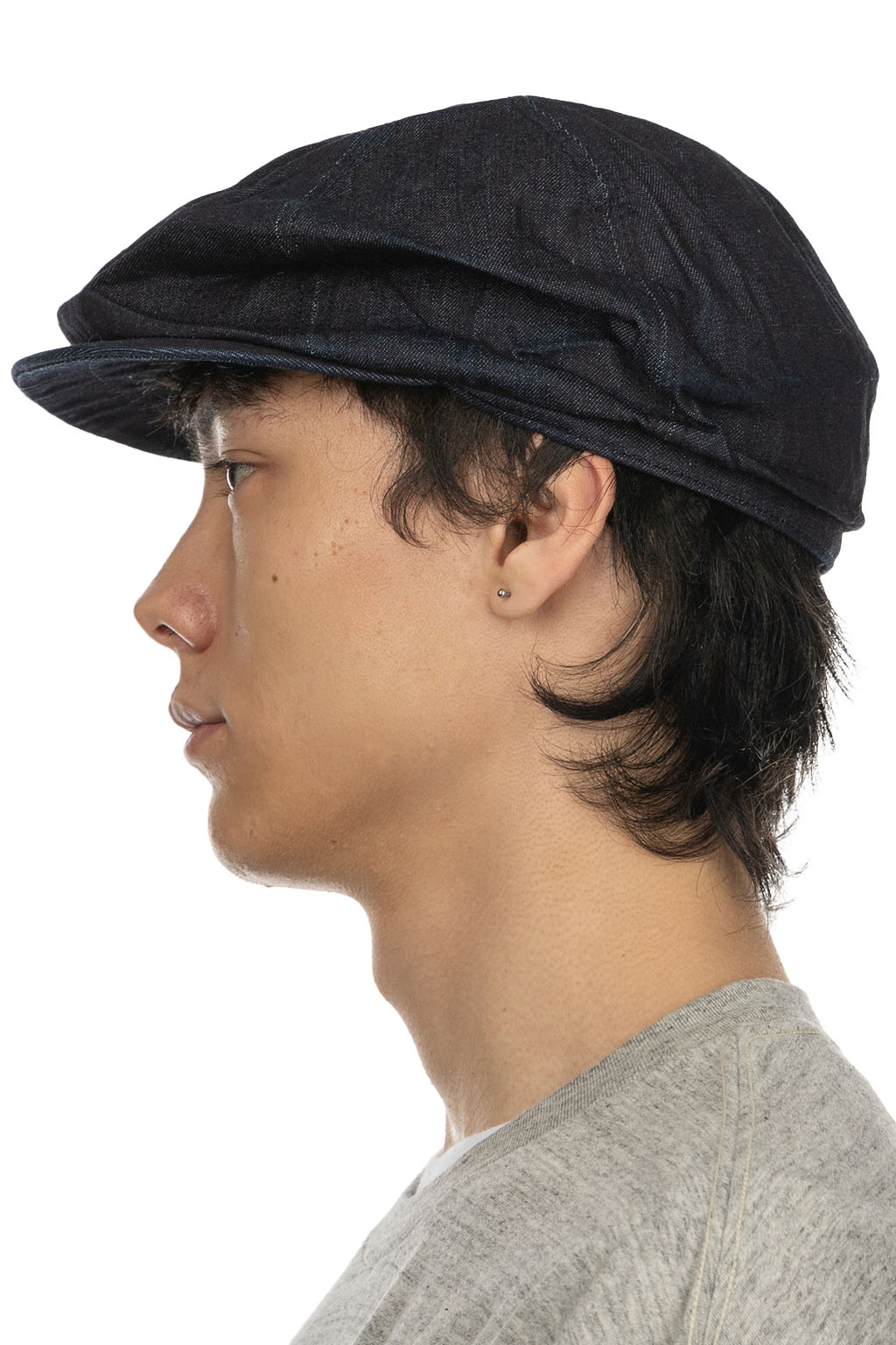 Sugar Cane - 10oz. Denim Applejack Cap - Navy