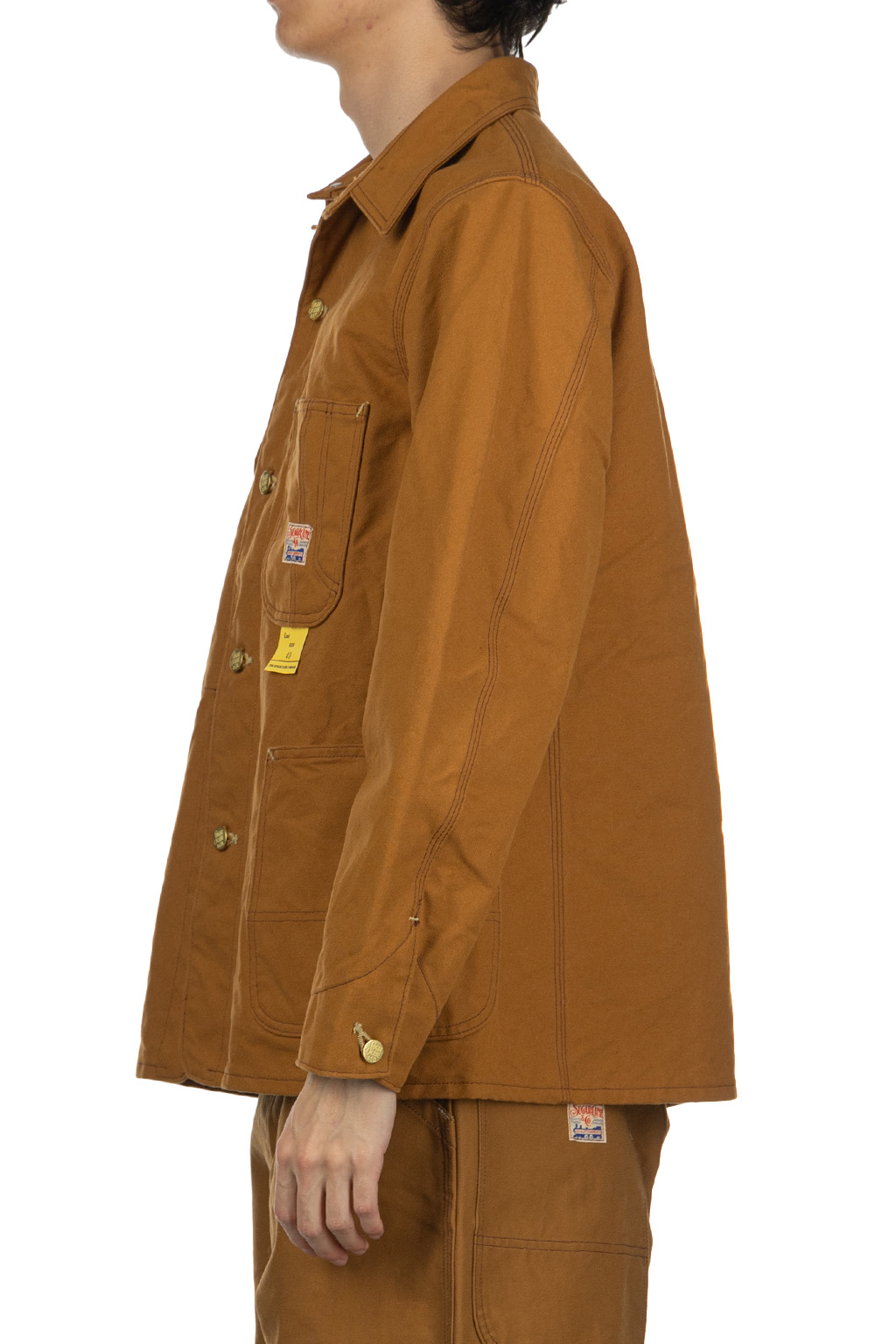 Sugar Cane - 13oz. Brown Duck Work Coat - Brown