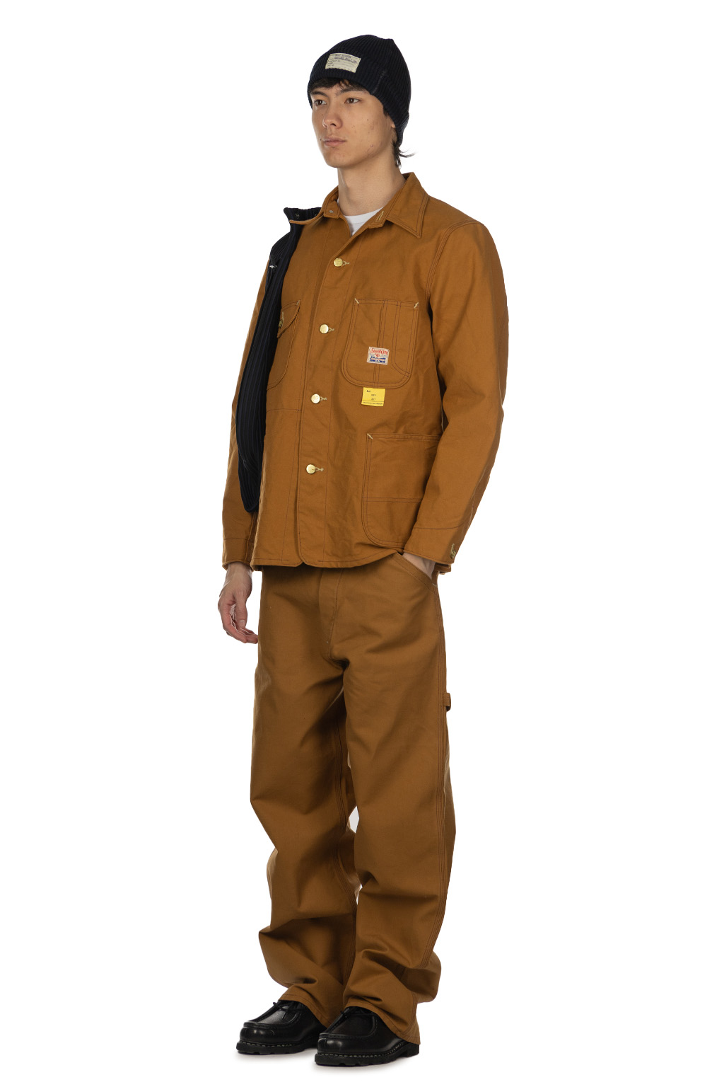 Sugar Cane - 13oz. Brown Duck Work Coat - Brown