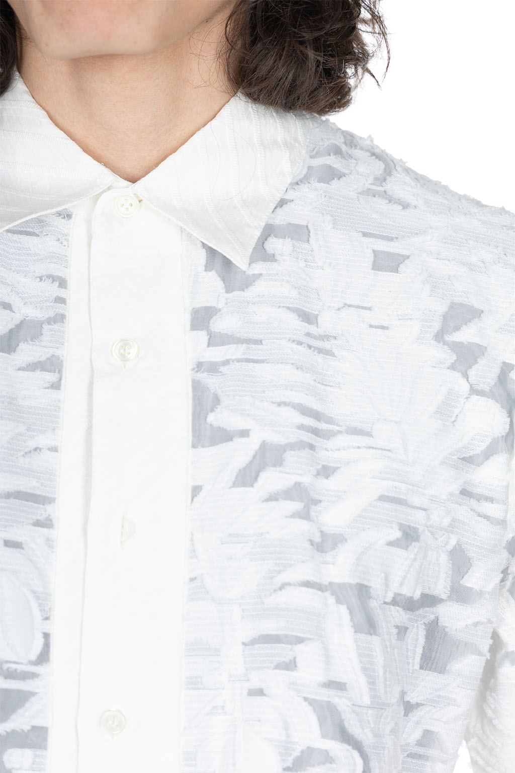 TAAKK - JACQUARD SHIRT - White