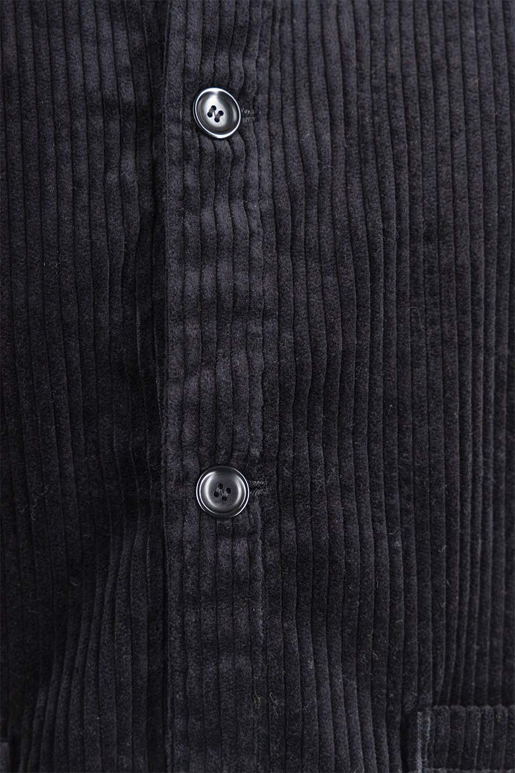 Tigre Brocante - Corduroy Open Pocke Vest - Black