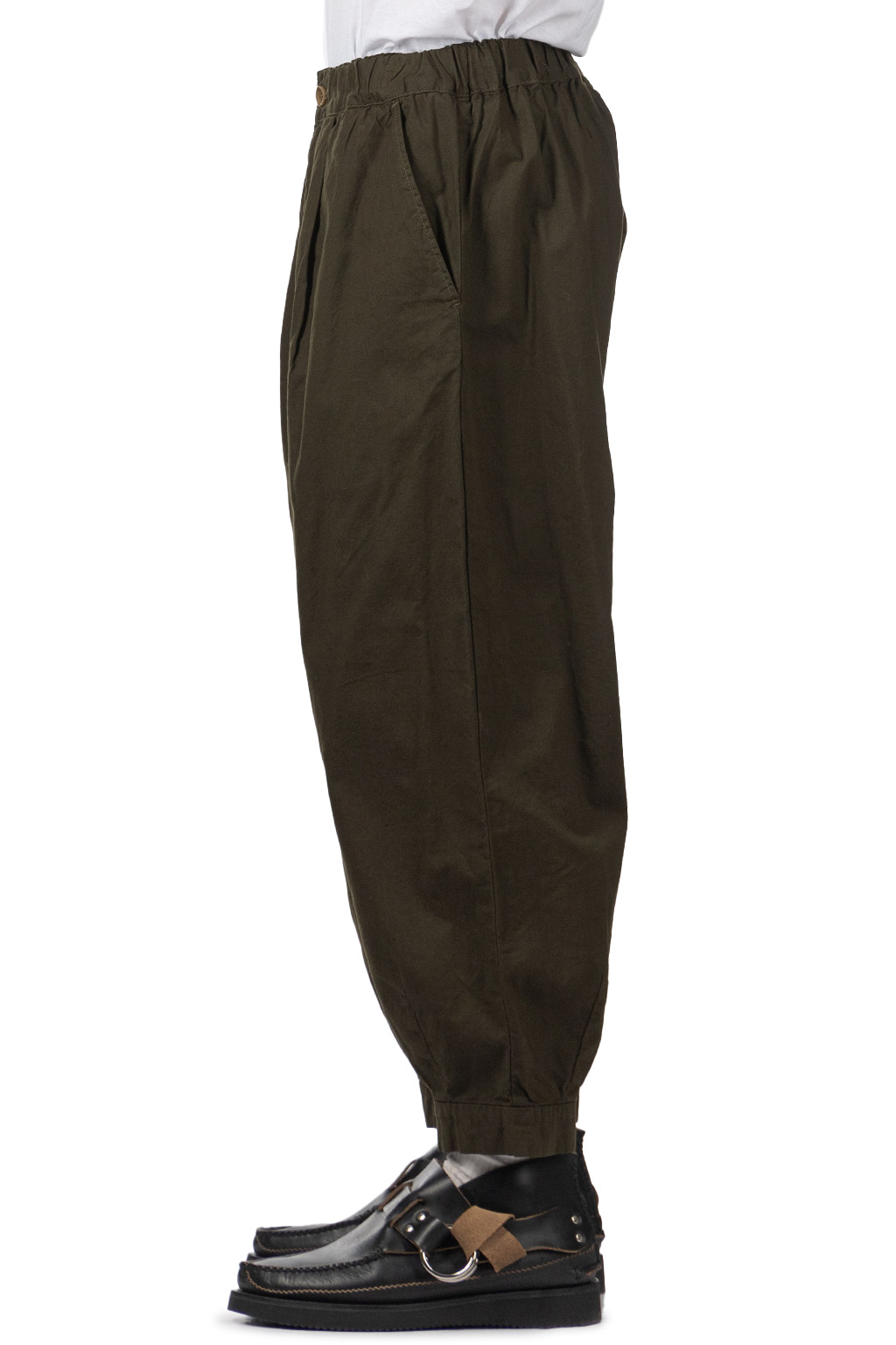 Tigre Brocante - Cotton Lamie Samurai Pants - Khaki