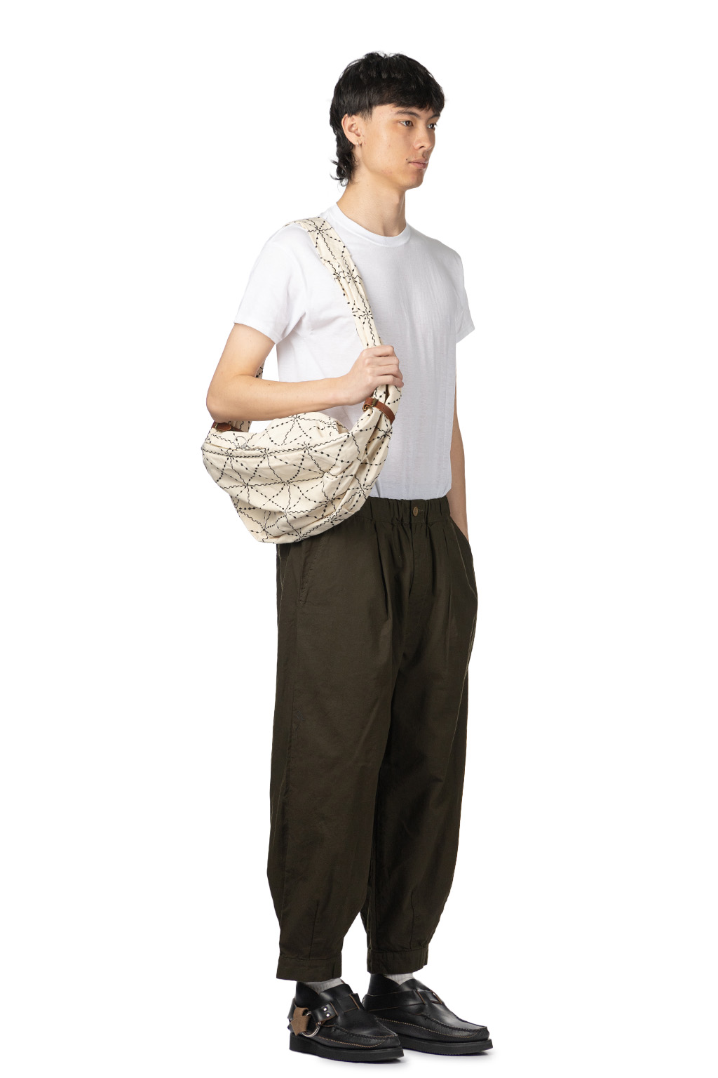 Tigre Brocante - Cotton Lamie Samurai Pants - Khaki