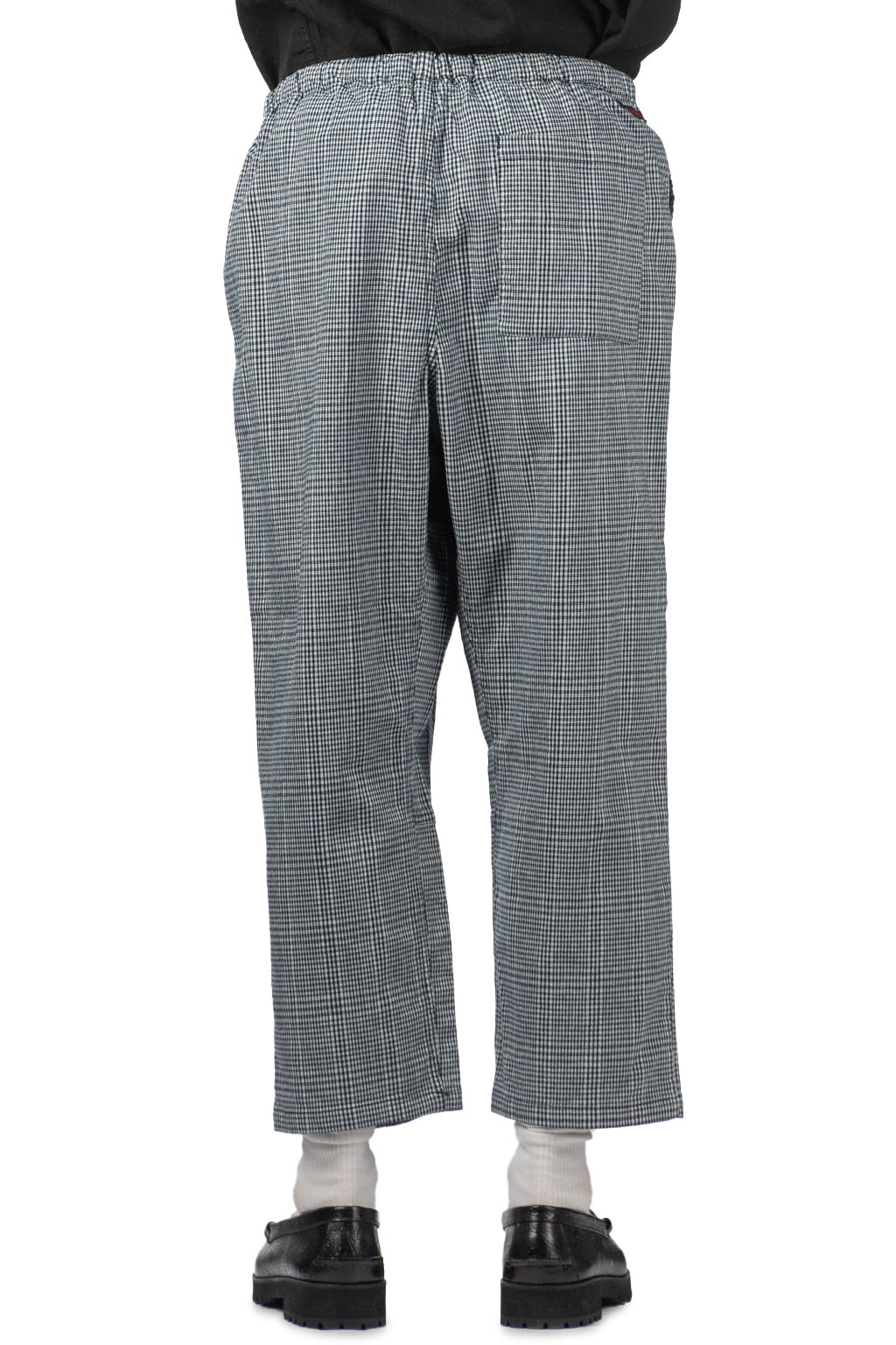 Tigre Brocante - Indigo Glen Plaid Tagosaku Pants - Indigo