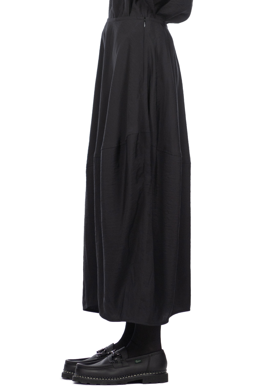 YLEVE - Rayon-Poly Broad Skirt - Black