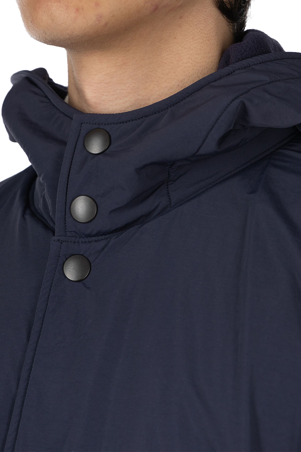 YLEVE - Y : Nylon Fleece Coat - Navy