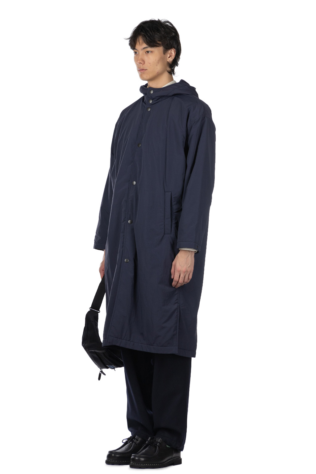 YLEVE - Y : Nylon Fleece Coat - Navy