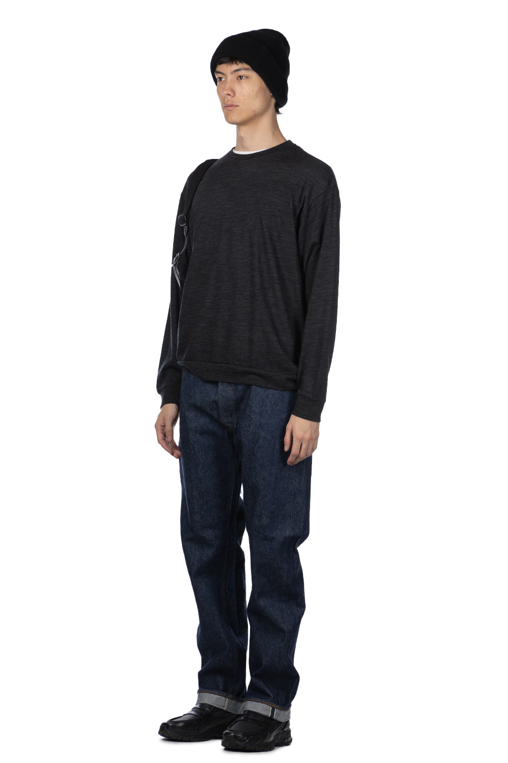 marka - Crew Neck Top - Top Charcoal