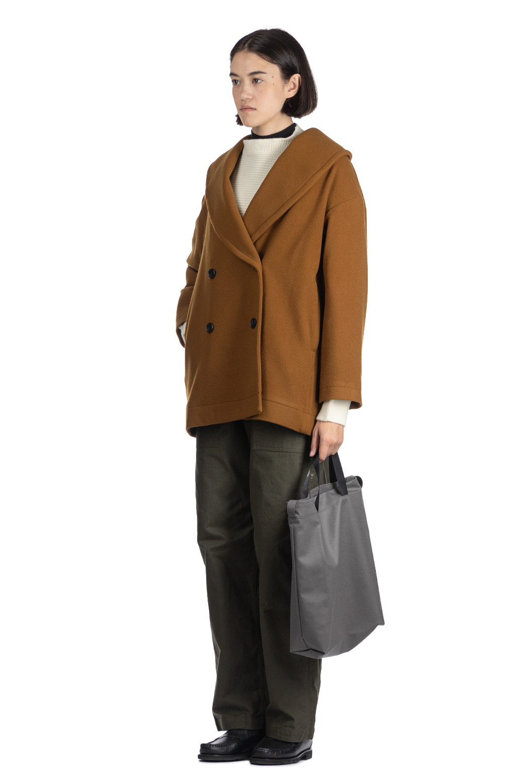 nicholson & nicholson - MY SHAWL Coat - Brown