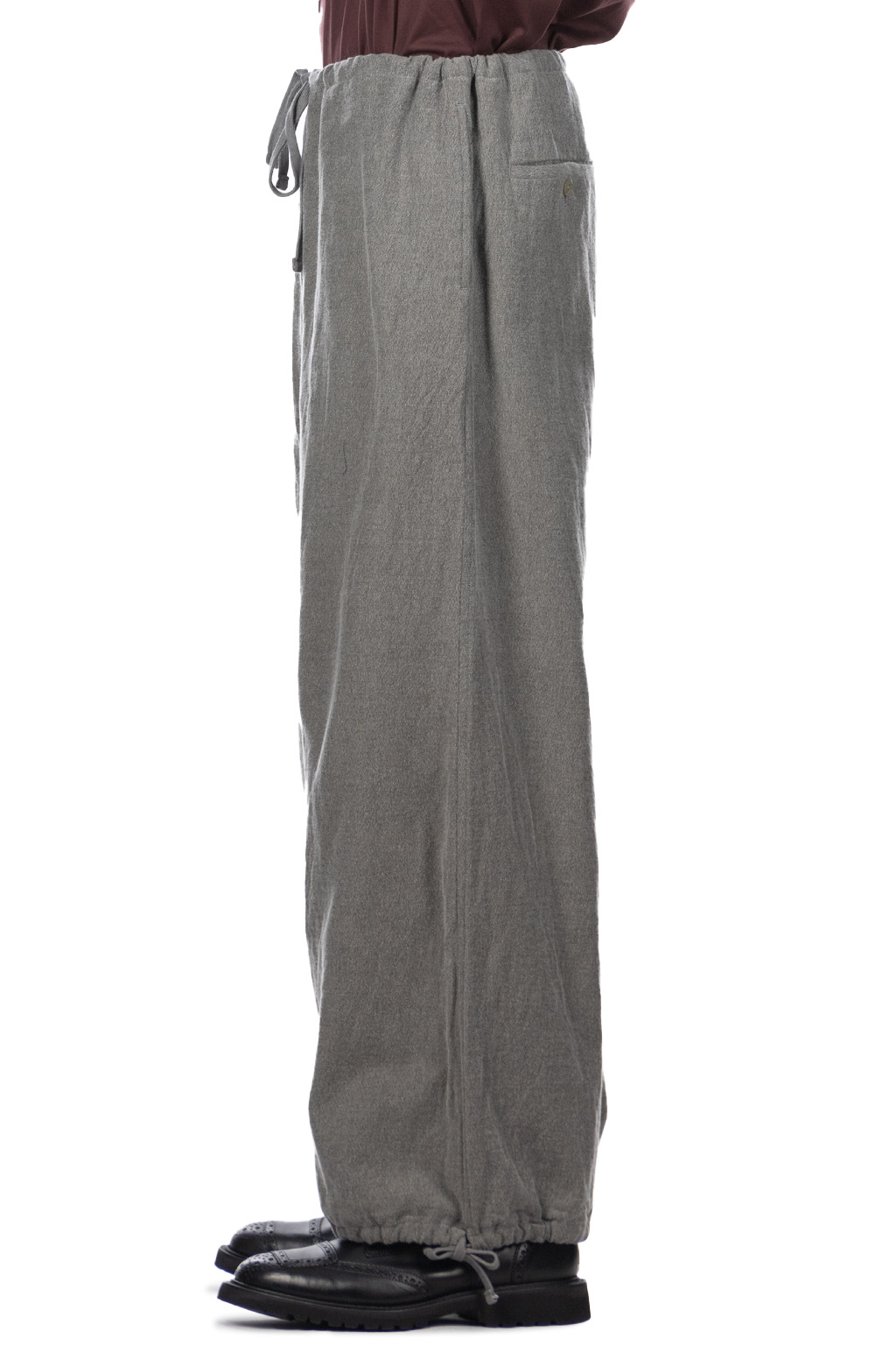 ts(s) - Drawstring Wide Pants - Grey