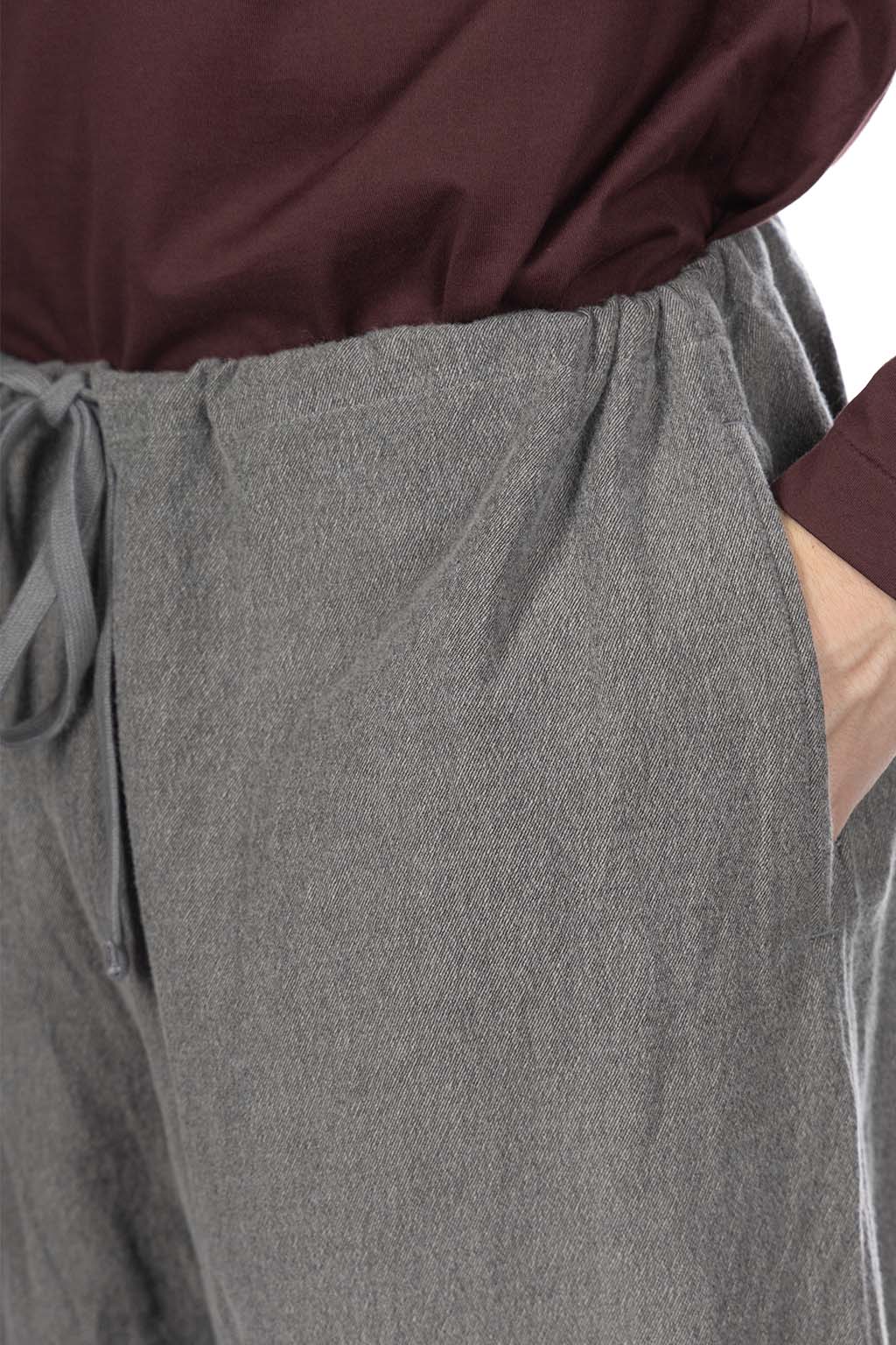 ts(s) - Drawstring Wide Pants - Grey