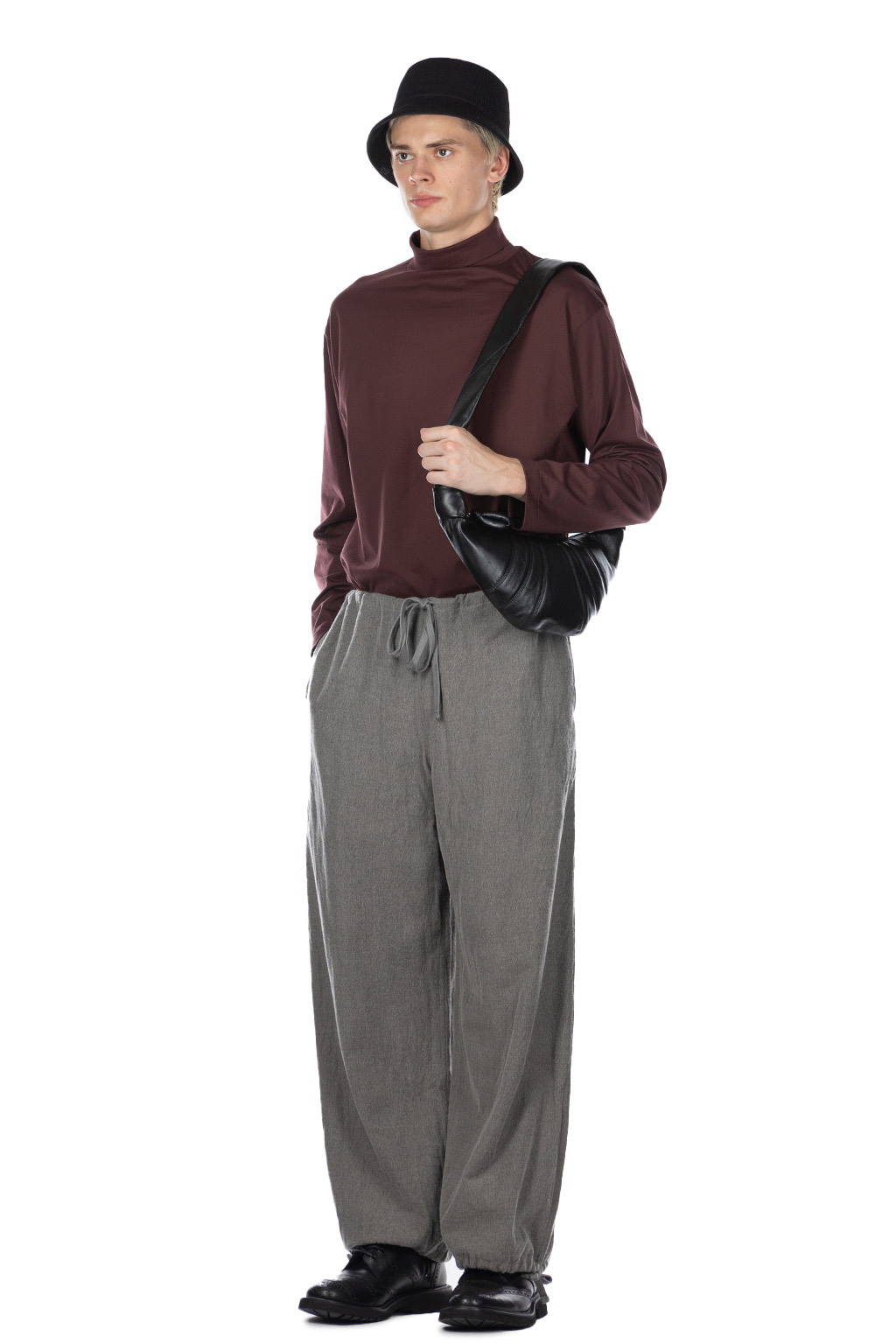 ts(s) - Drawstring Wide Pants - Grey